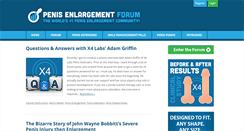 Desktop Screenshot of penisenlargementforum.com